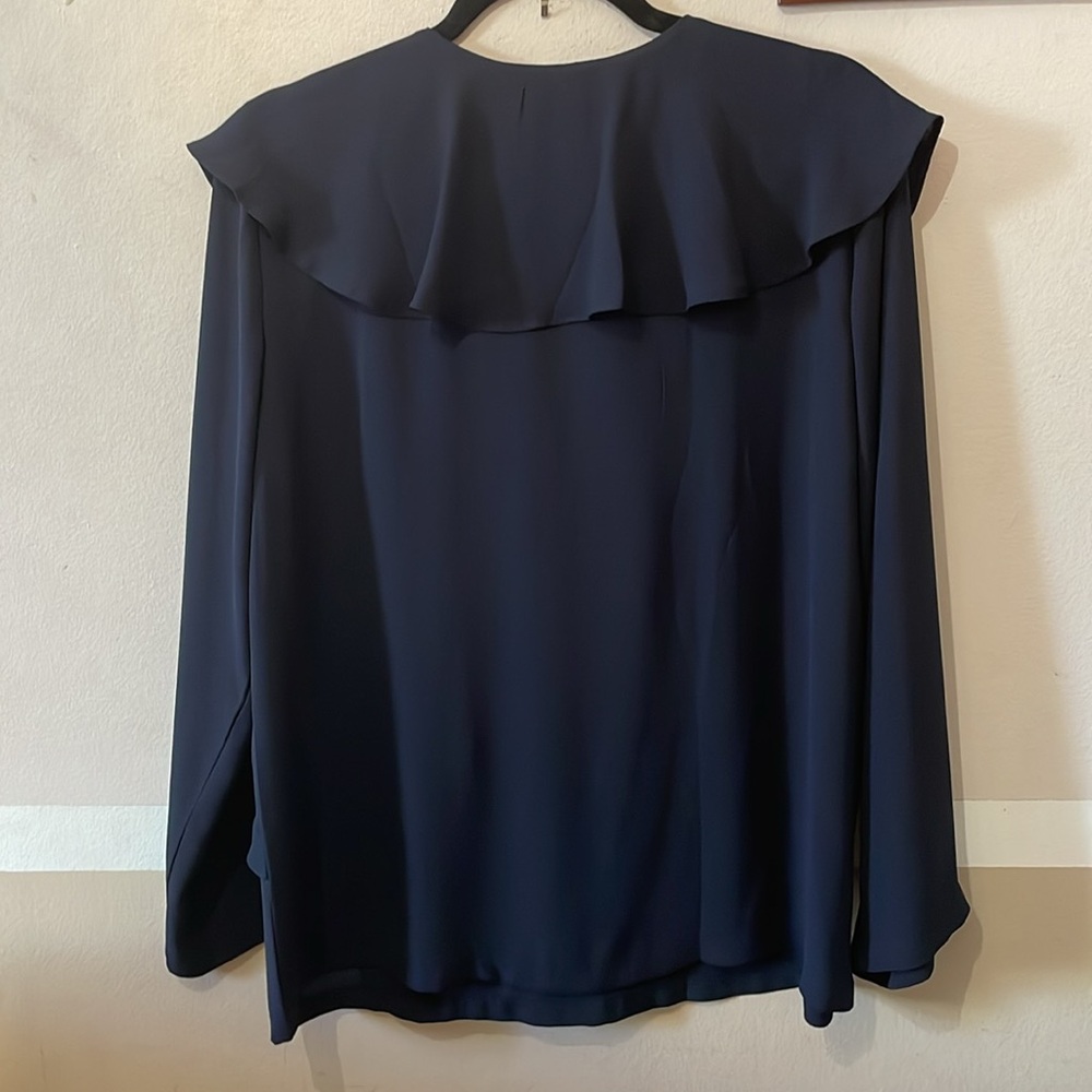 Women's Navy Blouse - Picture 3 of 8